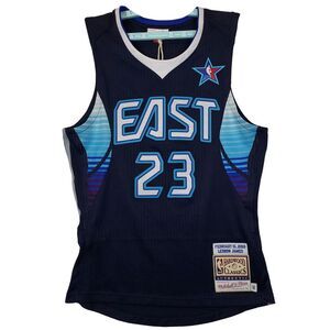 Authentic LeBron James Mitchell & Ness NBA Small‎ All-Star Jersey Navy #23 NWT